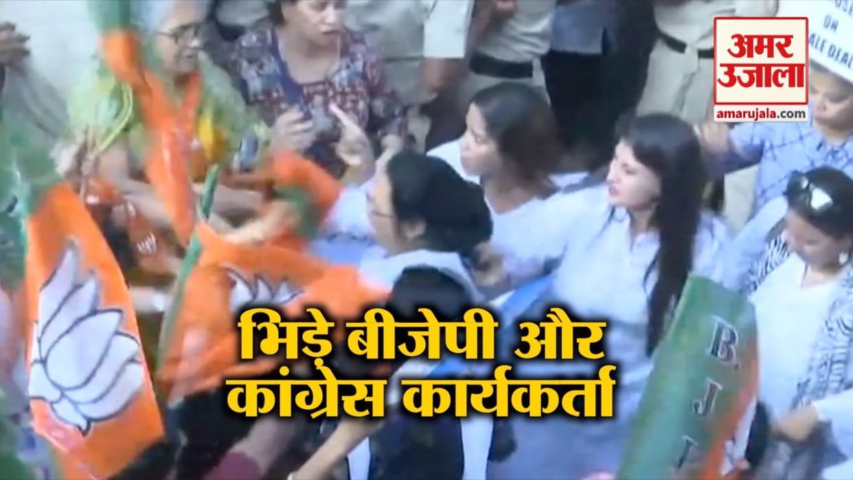 Clash between Congress and BJP workers at Birsa Munda airport in Jharkhand