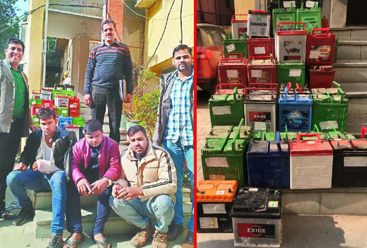 thief stolen car battery only 30 sec in delhi