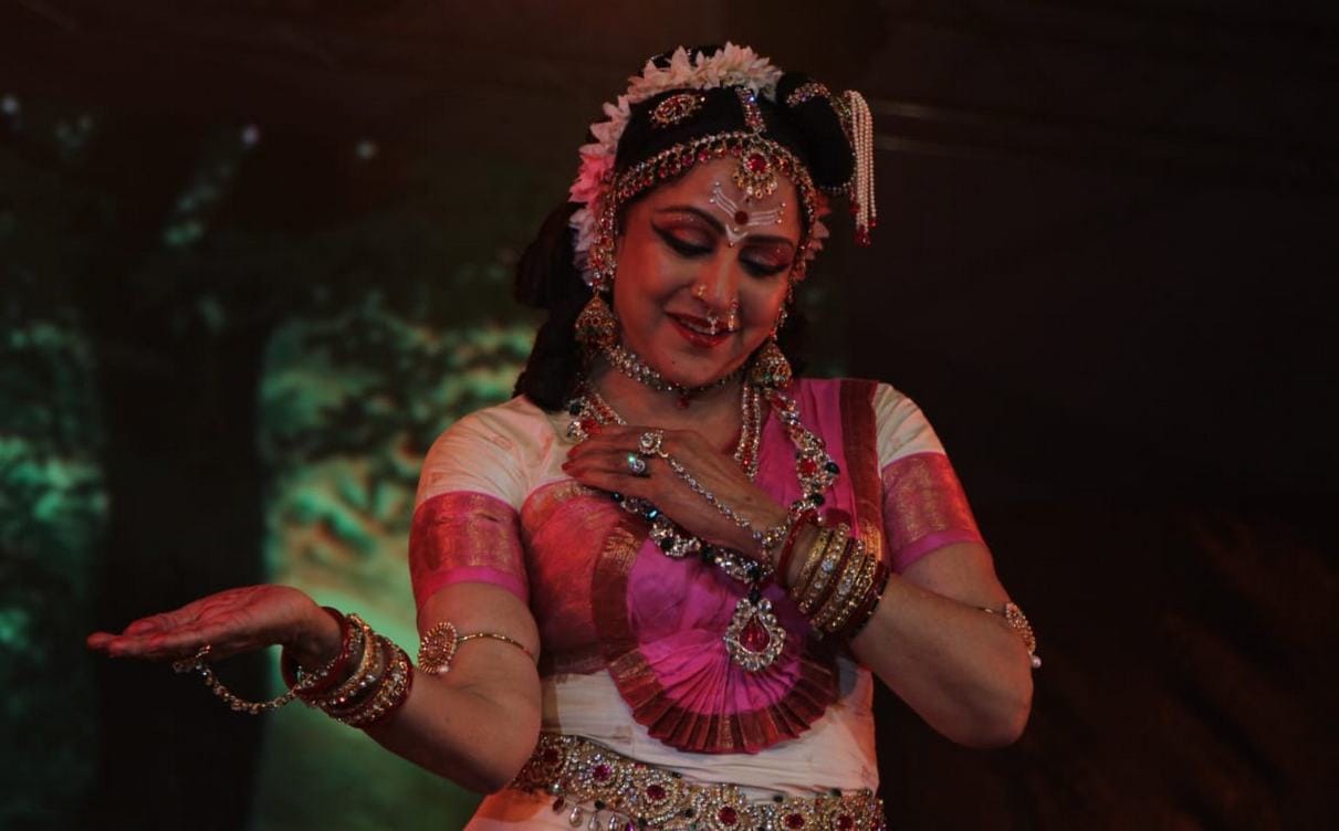 Hema malini performed as goddess durga at markenday mahadev mahotsav