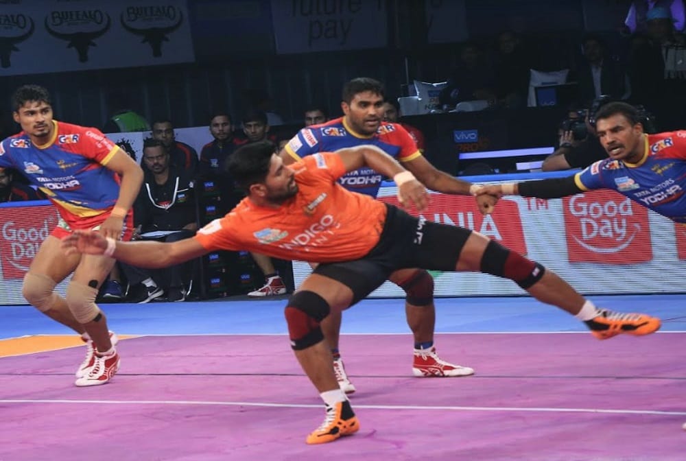 UP Yoddha beat U Mumba 34-32 in pro kabaddi 2018