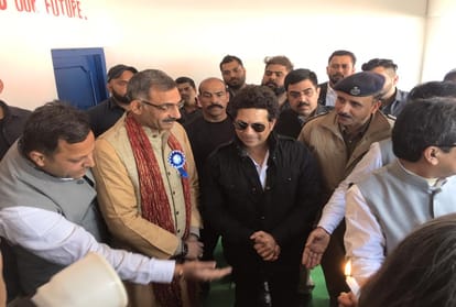 Cricketer sachin tendulkar in Una Himachal Pradesh