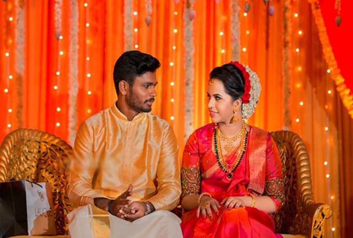 Sanju Samson gets married to longtime girlfriend Charulatha, See Pics