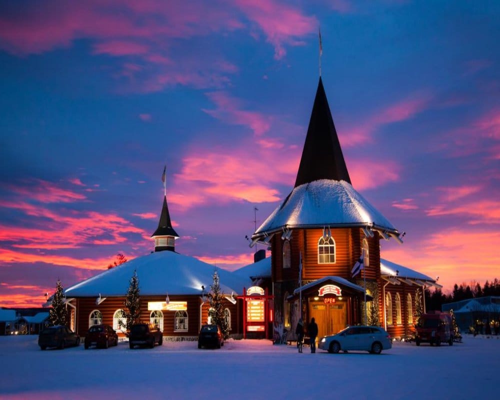 Merry Christmas 2019 know santa claus village in rovaniemi in lapland finland