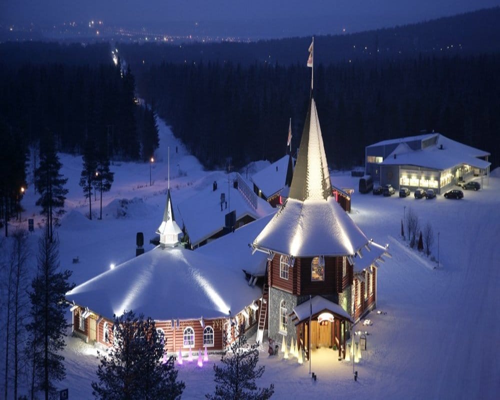 Merry Christmas 2019 know santa claus village in rovaniemi in lapland finland
