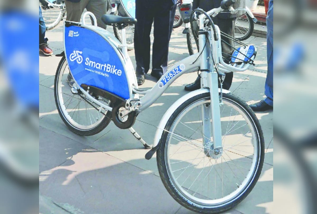 Theft stolen smart bike at Connaught Place in delhi