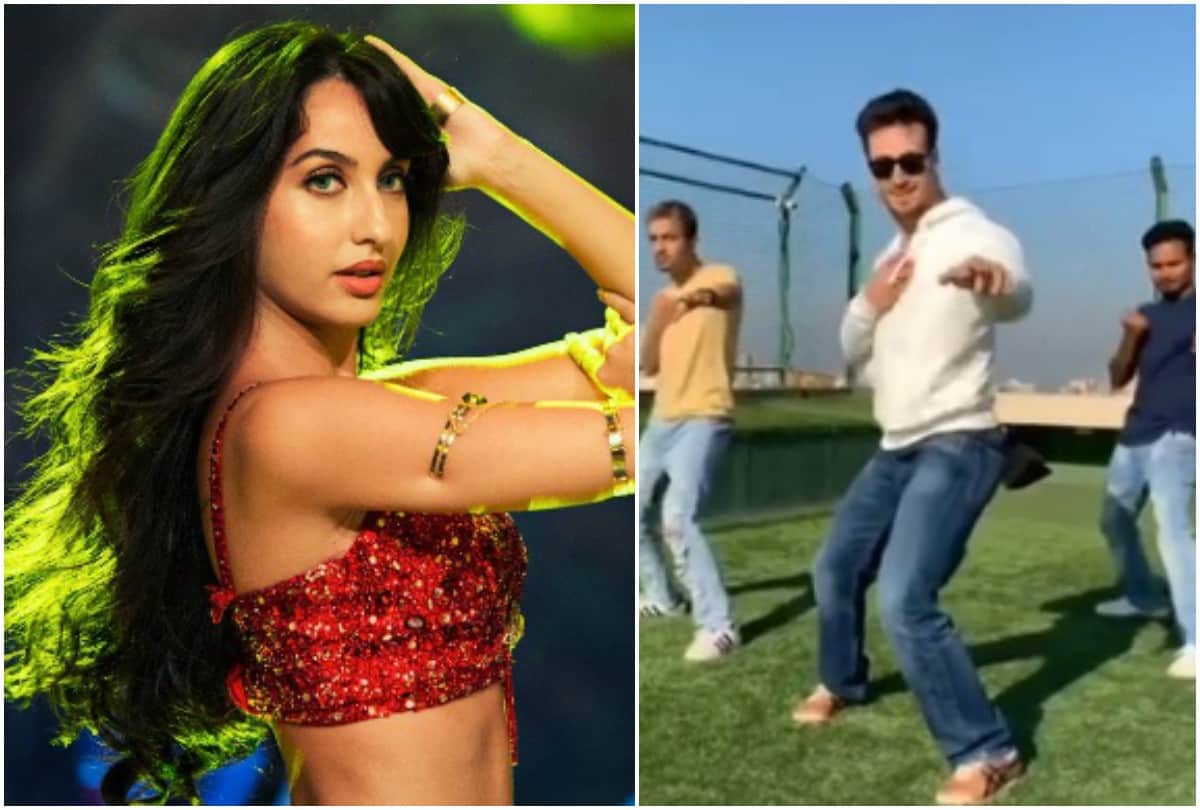 Tiger Shroff killer dance video on Nora Fatehi Dilbar song viral on social media