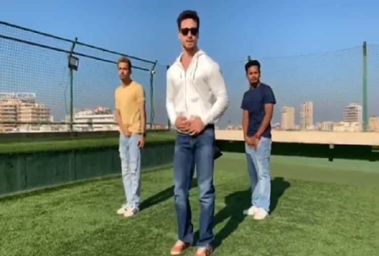 Tiger Shroff killer dance video on Nora Fatehi Dilbar song viral on social media