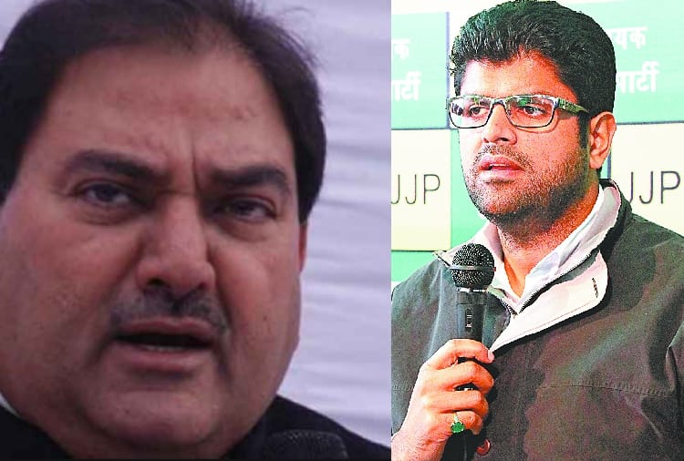 Dushyant chautala targets on Abhay singh Chautala in chandigarh