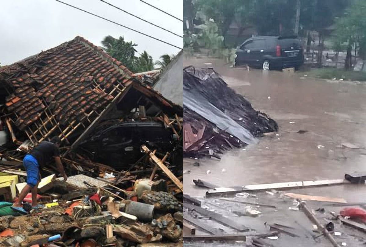 Indonesia: Tsunami wipe out rock band live performance anak krakatoa erupts