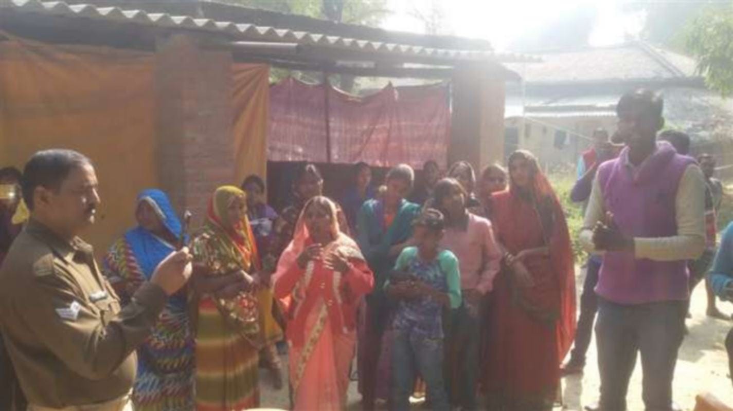 Dharmantaran game begain in jaunpur police stop pray
