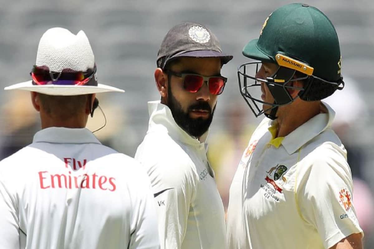 virat kohli mocked video viral by australian journalist after fight with tim paine