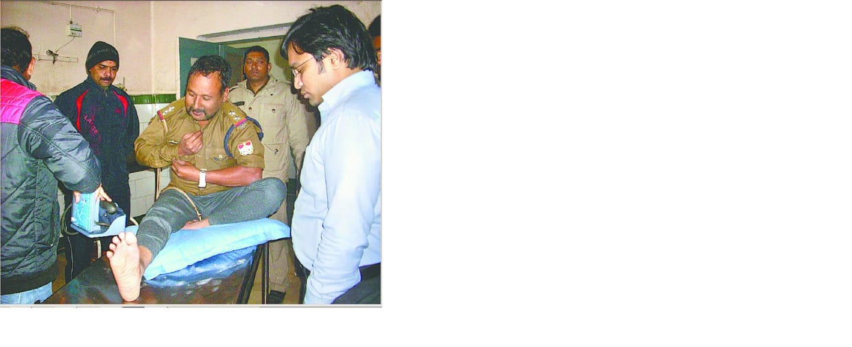 Attack on policeman in kashipur