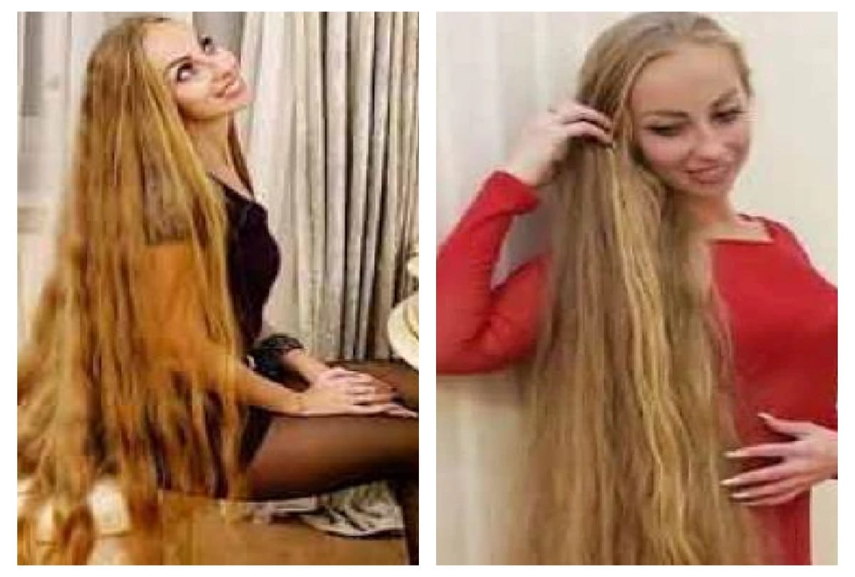 The woman has not cut hair for 28 years