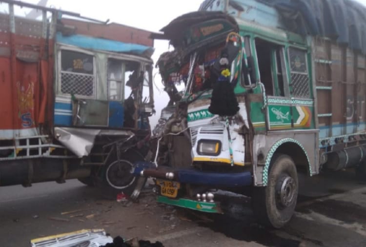 Collision in many vehicles due to fog in Abohar