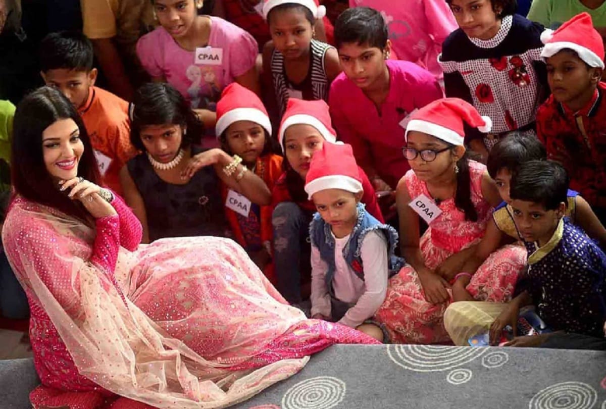 Aishwarya Rai Bachchan celebrated Christmas party with Cancer stricken Children