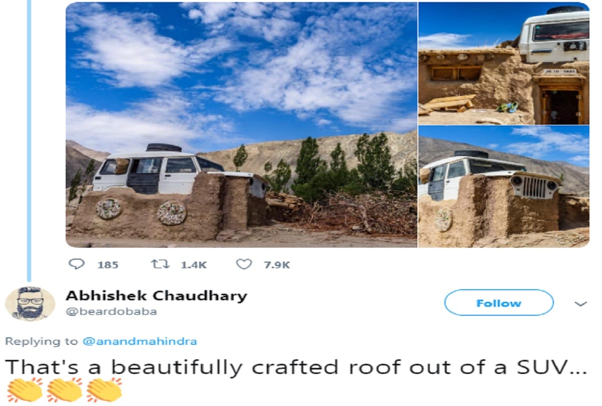 3 Idiots Inspiration Sonam Wangchuk used Old Mahindra Marshal, Anand Mahindra tweet on Viral Pic