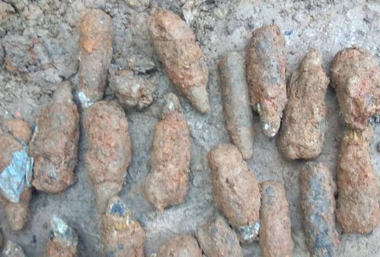 bomb items found in step-well of 200 year old temple in pathankot