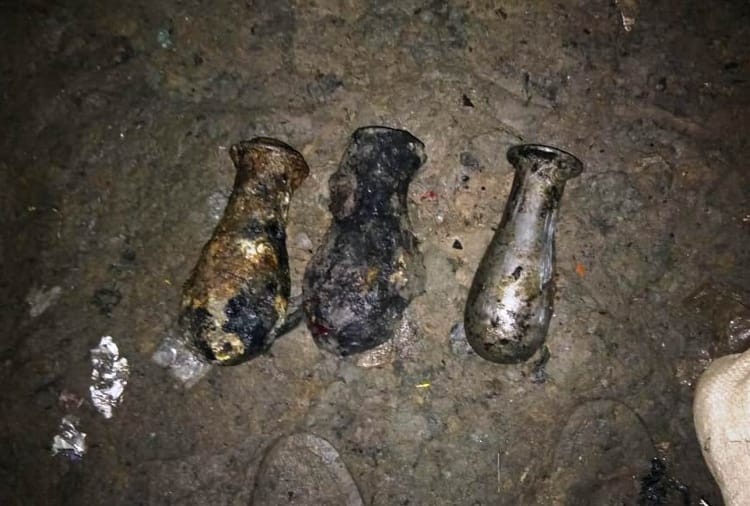bomb items found in step-well of 200 year old temple in pathankot