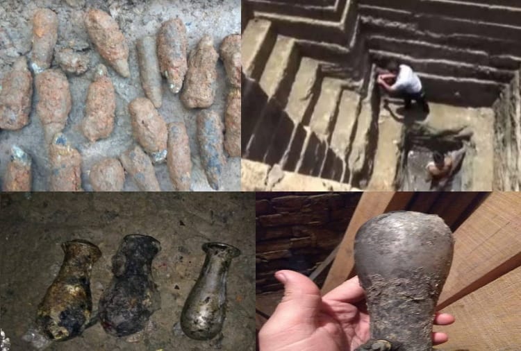 bomb items found in step-well of 200 year old temple in pathankot