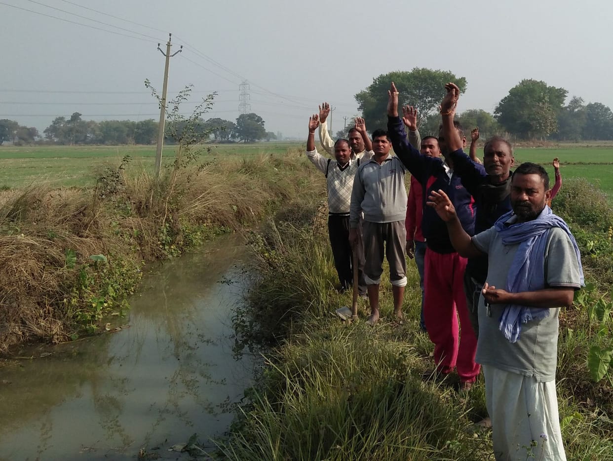 Farmers protest for miner cleaning