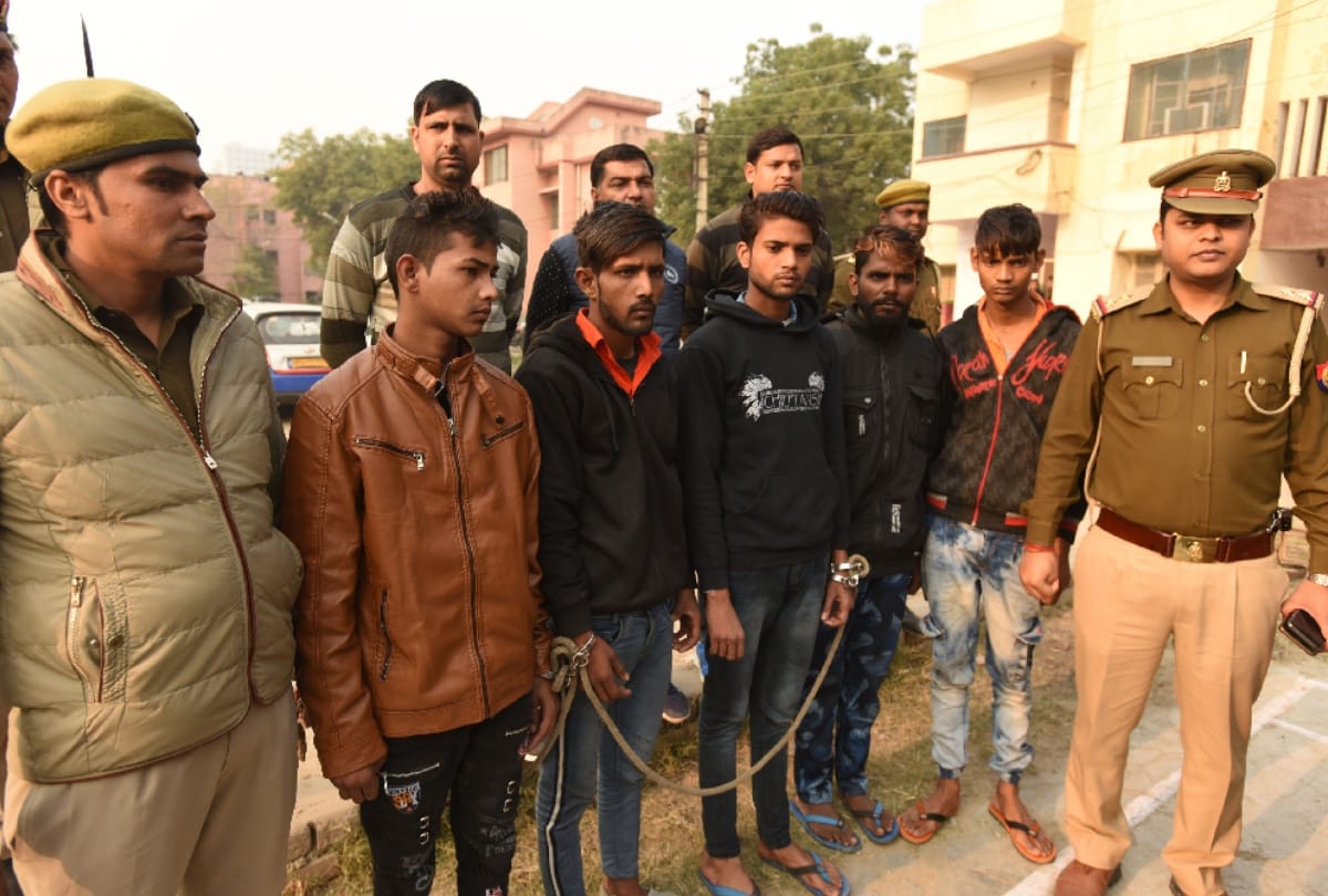 Five gangsters arrested for 200 times gang robbery in Noida