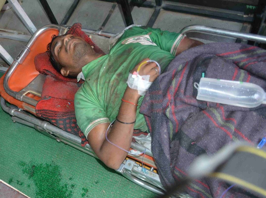 See the photos of balloon gas cylinder blast varanasi