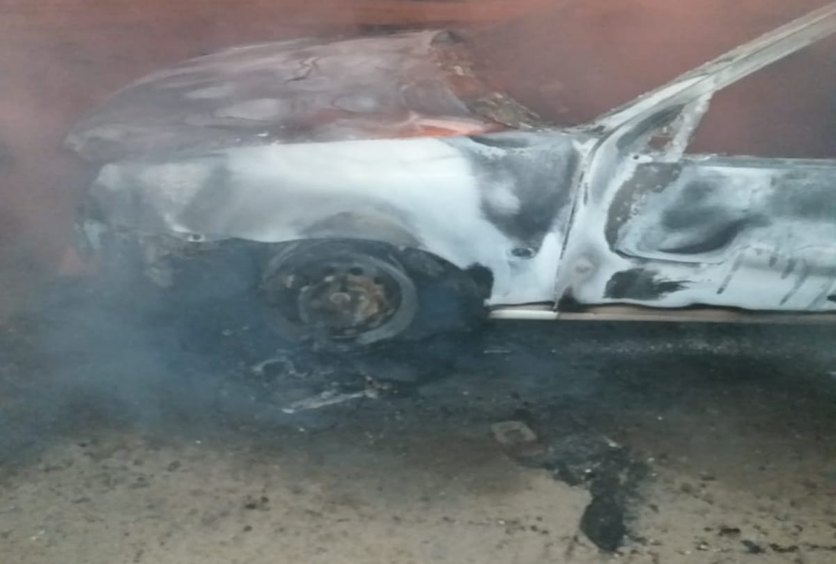 Burning car in greater noida engineer died tragic death photos will bring tears in your eyes