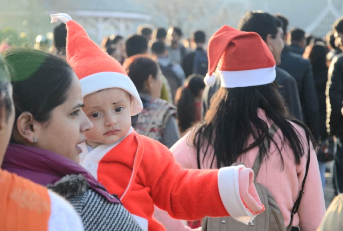 Hills Queen shimla huzzy completely in the color of Christmas