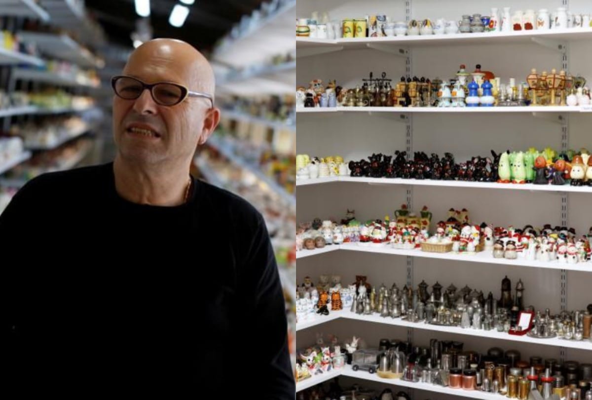 Israel: Eitan Bar-on built salt and pepper box museum hadera