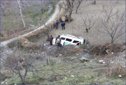 van accident in kullu himachal and one died