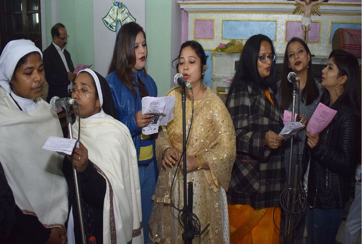 Christmas celebrations church in agra city
