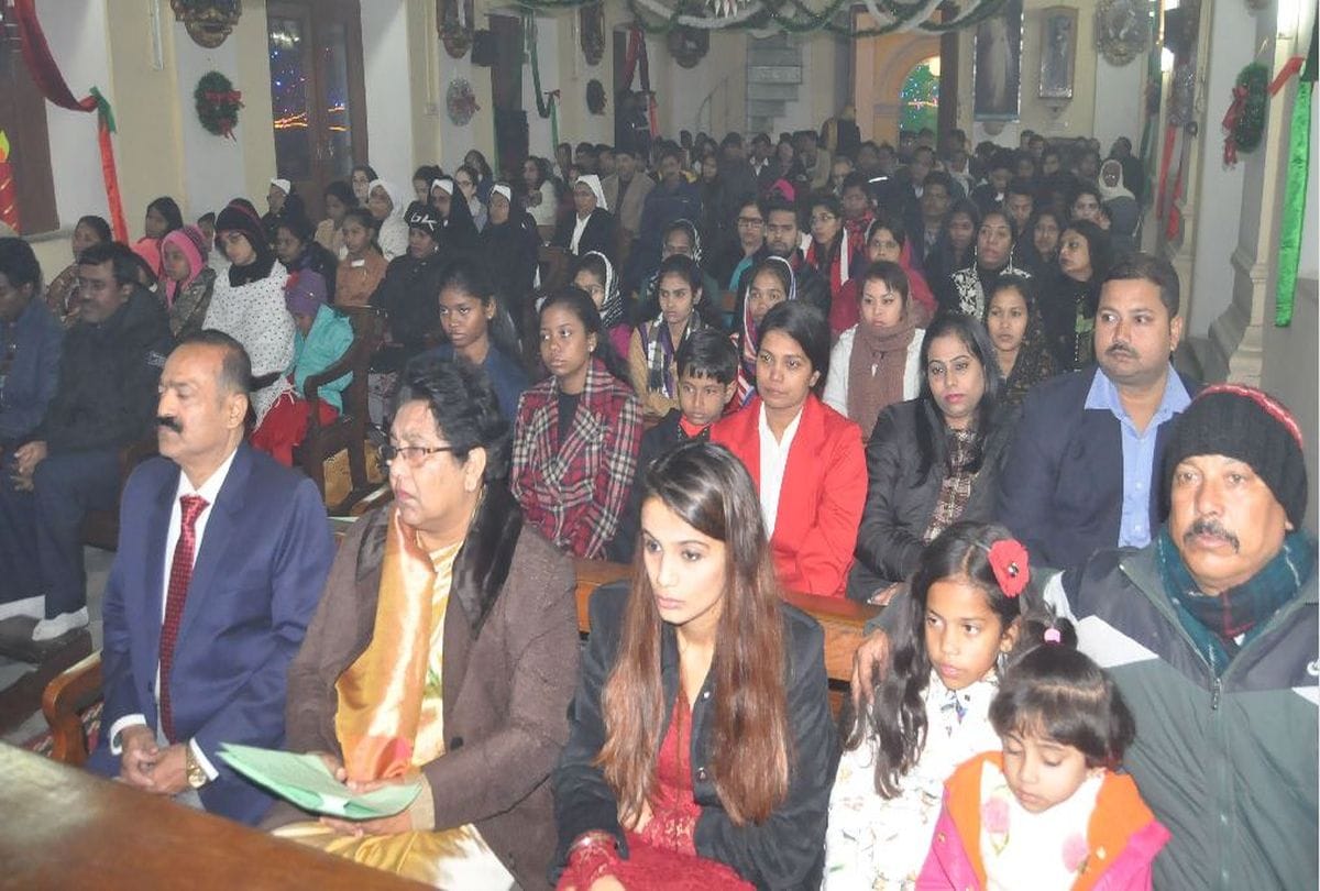 Christmas celebrations church in agra city