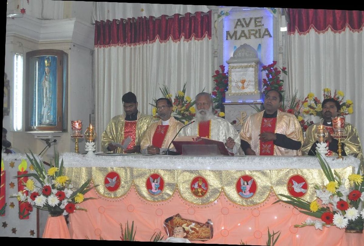 Christmas celebrations church in agra city