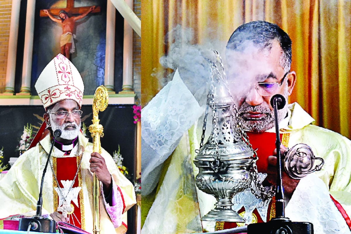 Santa came and brought a lot of gifts in his bag prayer meeting inmeerut churches
