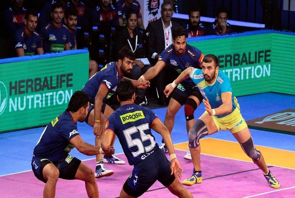 Haryana Steelers vs Tamil Thalaivas match ends with draw in pro kabaddi 2018