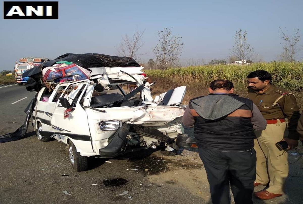 Four people died after a truck rammed into a car in Bareilly
