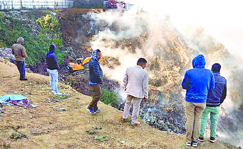 Litter fire extinguished admin