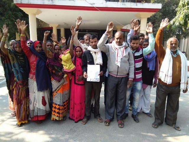 The villagers sought money for housing