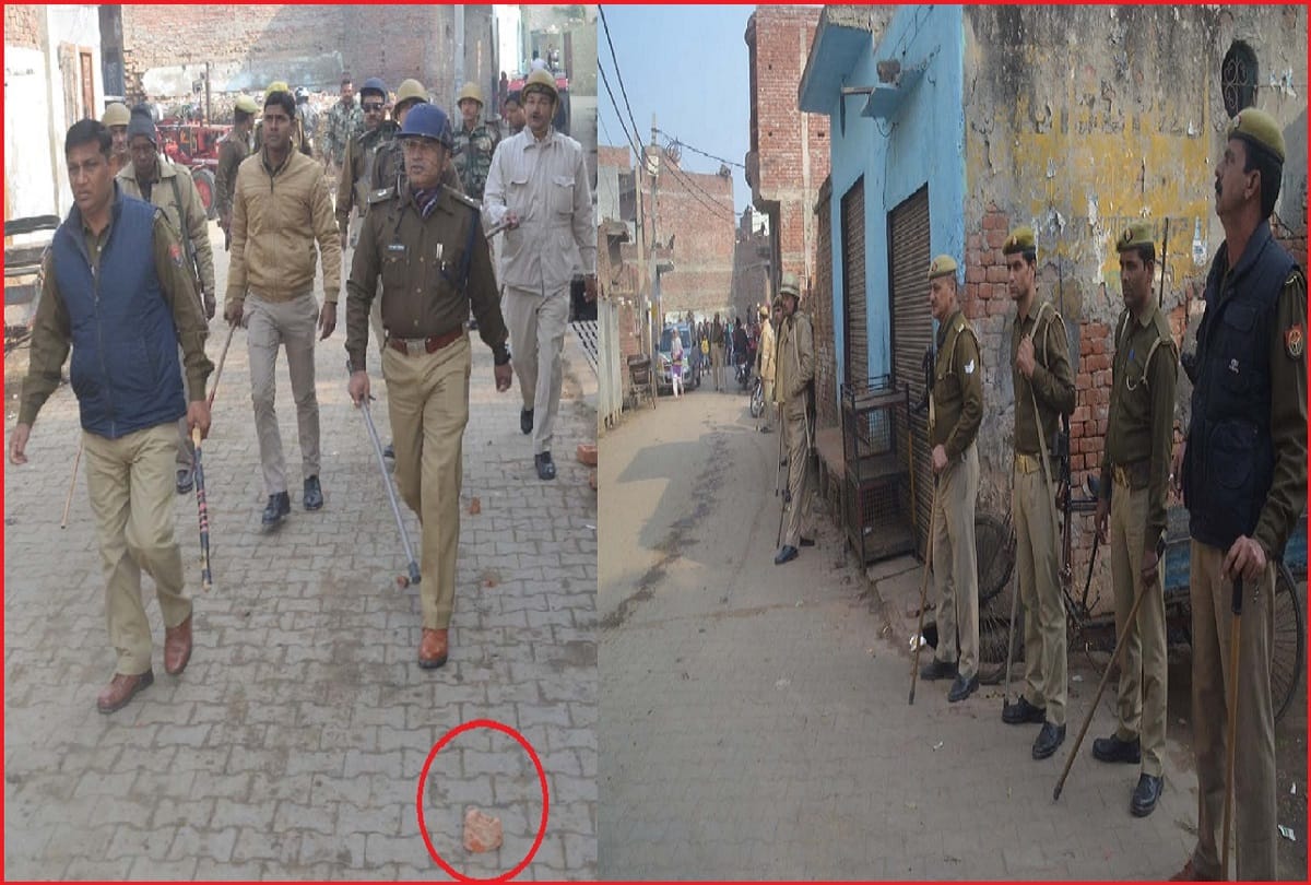 UP News, communal tension in Baghpat and police force is deployed in the village.
