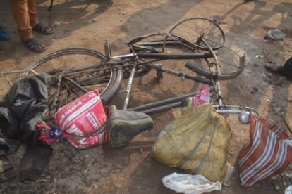 six injured  after a gas cylinder blasted at bus stand in Baghpat