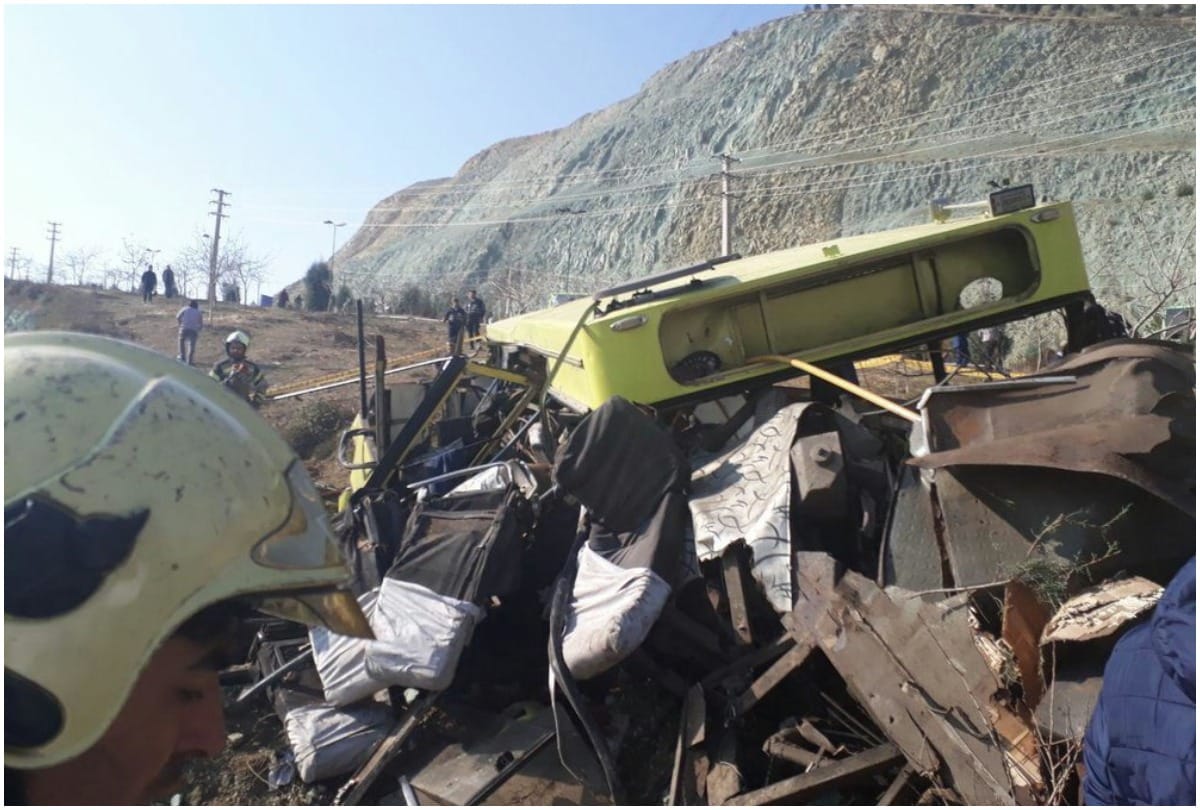 Iran : Ten people died in bus accident in tehran