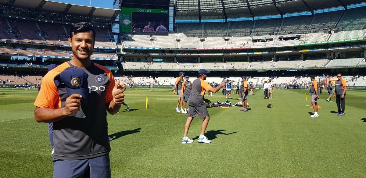 mayank agarwal becomes first indian cricketer to debut in melbourne