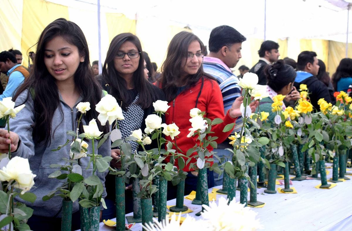 Flower exhibition second day in BHU