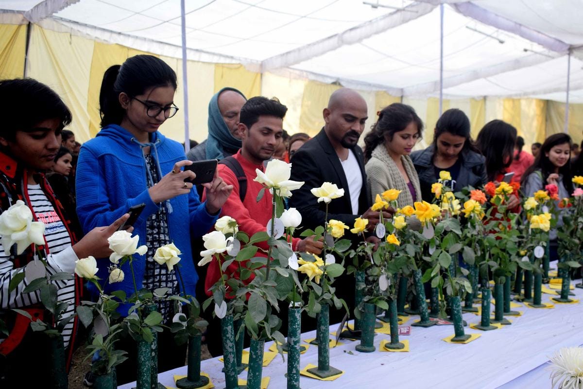 Flower exhibition second day in BHU