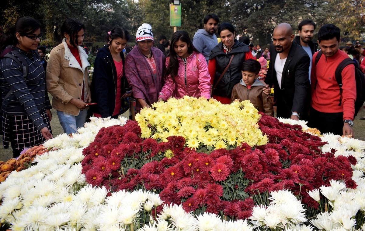 Flower exhibition second day in BHU