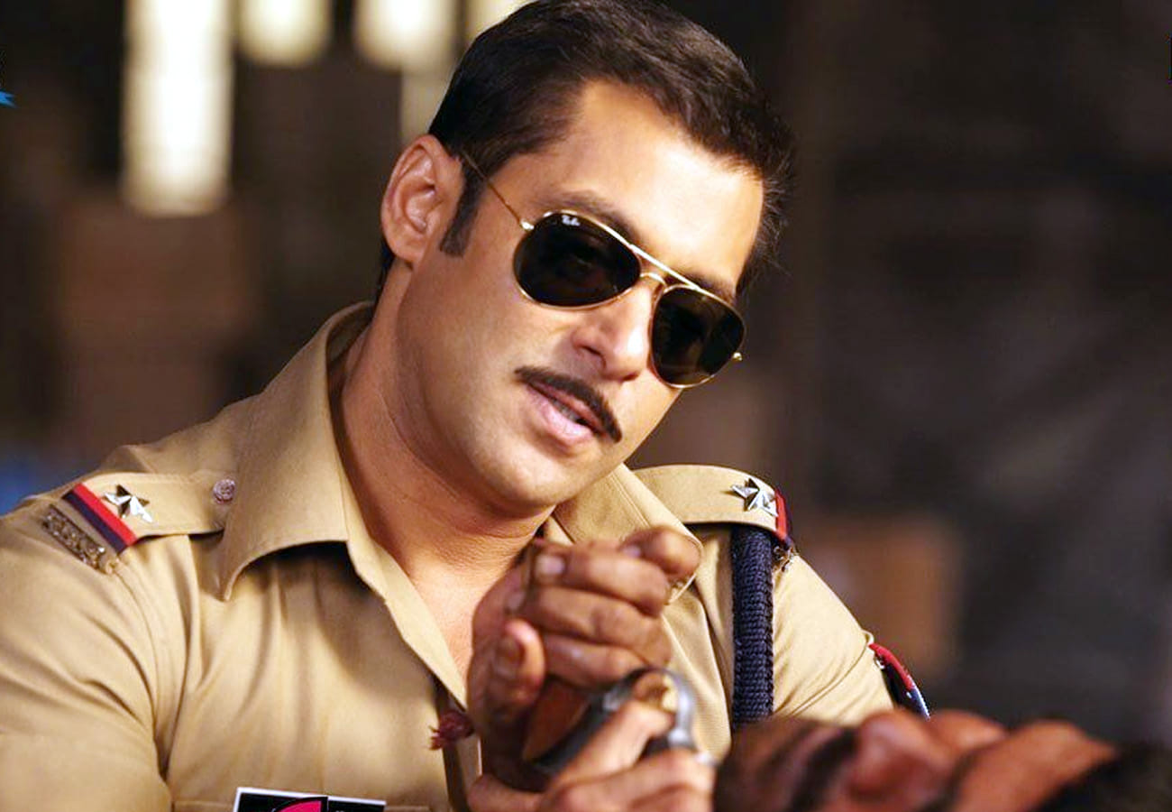 Bollywood star Salman Khan in chulbul pandey role