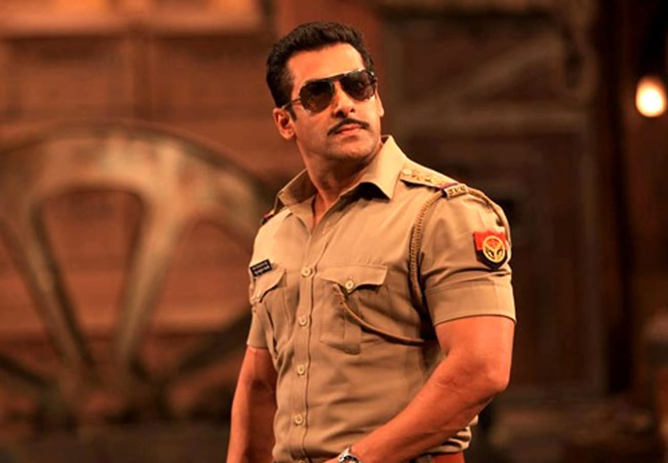 Bollywood star Salman Khan in chulbul pandey role