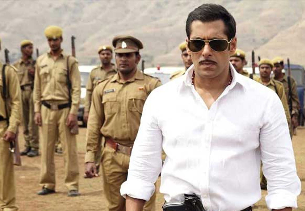 Bollywood star Salman Khan in chulbul pandey role