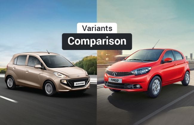 Best comparison of New Hyundai Santro vs Tata Tiago which one is the best car