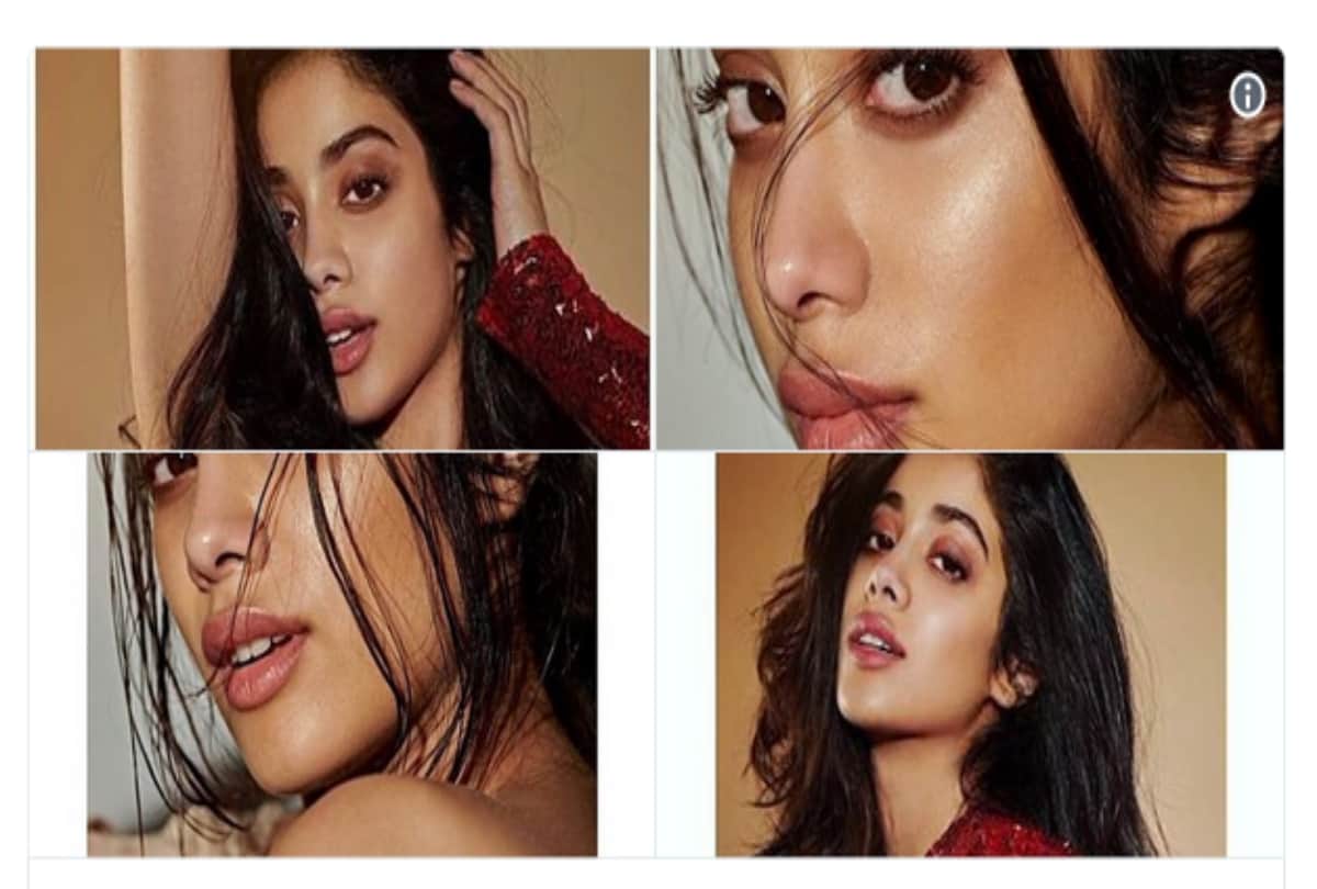 Janhvi Kapoor Looking Smoking Hot in Red Shimmery Outfit